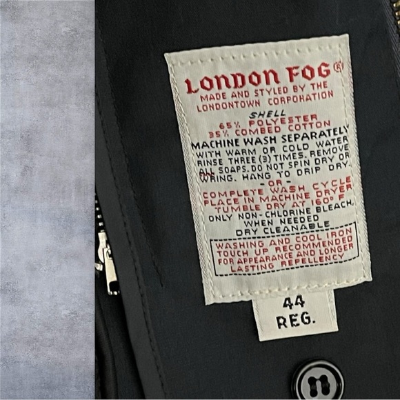 Vintage London Fog Men's Large Navy Jacket - NWT - Made in USA - Picture 7 of 11
